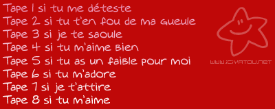 QUE PENSE TU DE MOI?